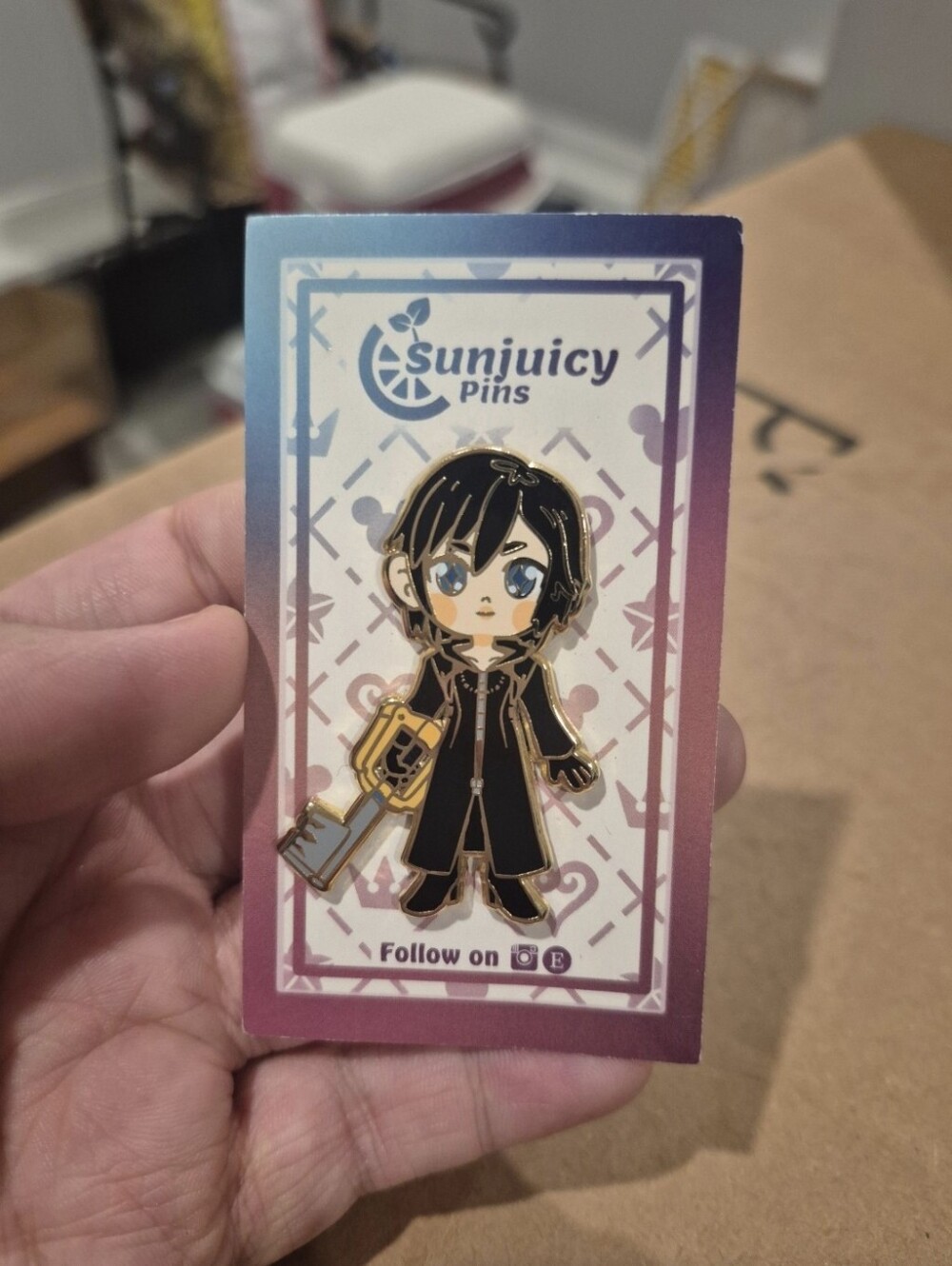 Kingdom hearts xion fantasy pin